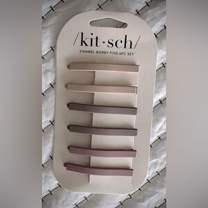NIP✨Kitsch Enamel Bobby Pins 6pc Set - Neutral Shades